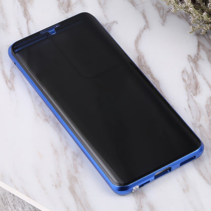 For Samsung Galaxy S21 Ultra 5G Anti-peeping Magnetic Double-sided Tempered Glass Phone Case(Blue) - Galaxy S21 Ultra 5G Cases by buy2fix | Online Shopping UK | buy2fix