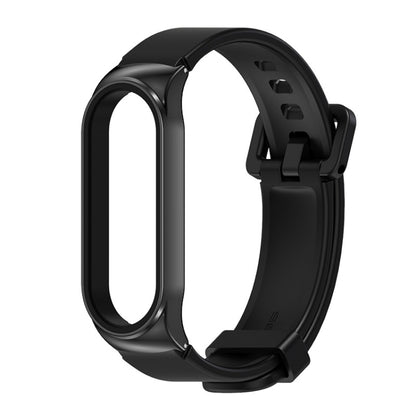 For Xiaomi Mi Band 3/4/5/6 Mijobs CS Silicone Waterproof Watch Band(Black+Black) - Watch Bands by MIJOBS | Online Shopping UK | buy2fix