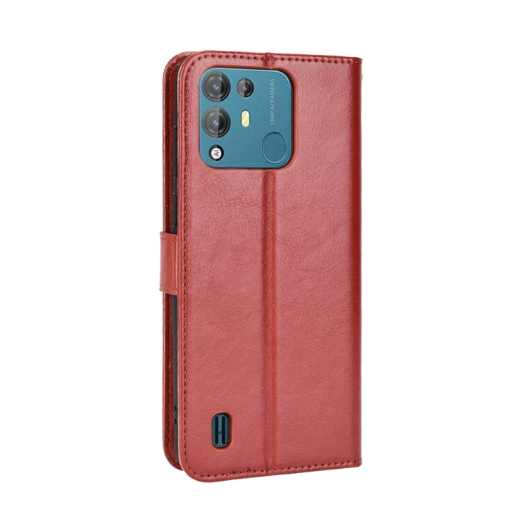 For Blackview A55 Pro Retro Crazy Horse Texture Leather Phone Case(Brown) - More Brand by buy2fix | Online Shopping UK | buy2fix