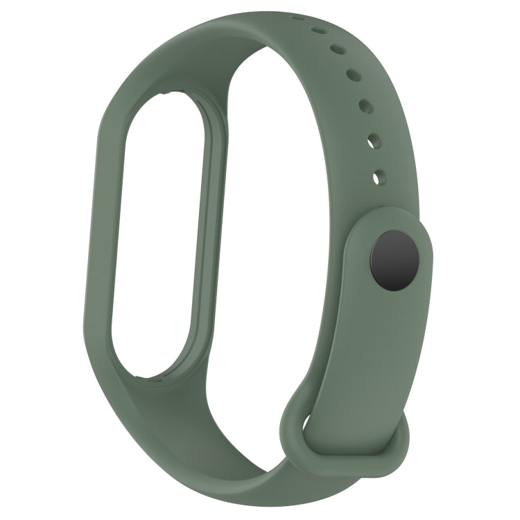 For Xiaomi Mi Band 7 / 7NFC / 6 / 6 NFC / 5 / 5 NFC / Amazfit Band 5 Official Silicone Watch Band(Army Green) - Watch Bands by buy2fix | Online Shopping UK | buy2fix