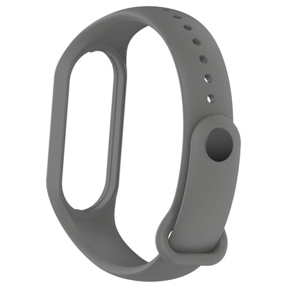 For Xiaomi Mi Band 7 / 7NFC / 6 / 6 NFC / 5 / 5 NFC / Amazfit Band 5 Official Silicone Watch Band(Dark Grey) - Watch Bands by buy2fix | Online Shopping UK | buy2fix