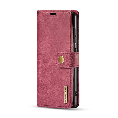 For Galaxy A51 DG.MING Crazy Horse Texture Flip Detachable Magnetic Leather Case with Holder & Card Slots & Wallet(Red) - Galaxy Phone Cases by DG.MING | Online Shopping UK | buy2fix