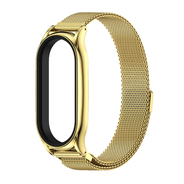 For Xiaomi Mi Band 7 / 7 NFC MIJOBS Milan Magnetic Plus Stainless Steel Watch Band(Gold) - Watch Bands by MIJOBS | Online Shopping UK | buy2fix