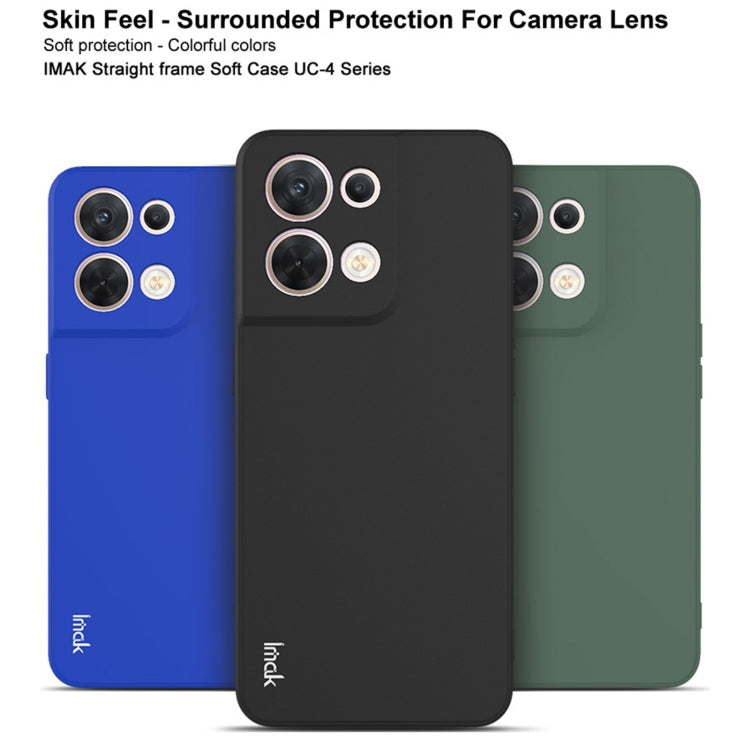 For OPPO Reno8 5G / Reno8 Pro 5G Global IMAK UC-4 Series Straight Edge TPU Soft Protective Case(Dark Green) - OPPO Cases by imak | Online Shopping UK | buy2fix