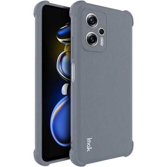 For Xiaomi Redmi Note 11T Pro 5G/Note 11T Pro+ 5G IMAK All-inclusive Shockproof Airbag TPU Case with Screen Protector (Matte Grey) - Xiaomi Cases by imak | Online Shopping UK | buy2fix