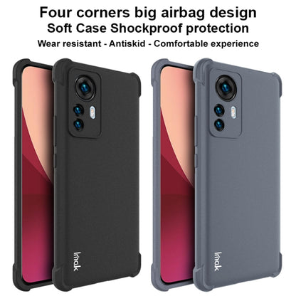 For Xiaomi 12 Pro IMAK All-inclusive Shockproof Airbag TPU Phone Case with Screen Protector (Matte Grey) - Xiaomi Cases by imak | Online Shopping UK | buy2fix