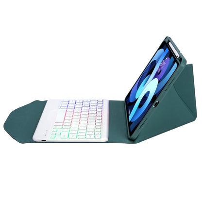 Z102BS Pen Slot Backlight Bluetooth Keyboard Leather Tablet Case For iPad 10.2 2021/2020/2019(Green) - Universal by buy2fix | Online Shopping UK | buy2fix