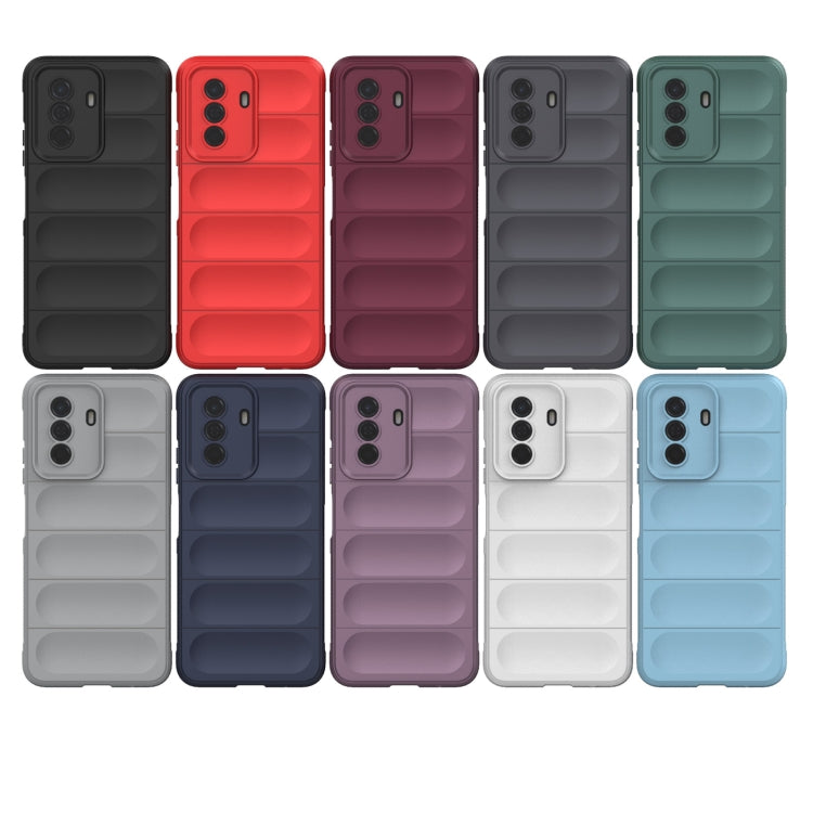 For Huawei Enjoy 50 4G / Nova Y70 Magic Shield TPU + Flannel Phone Case(White) - Huawei Cases by buy2fix | Online Shopping UK | buy2fix