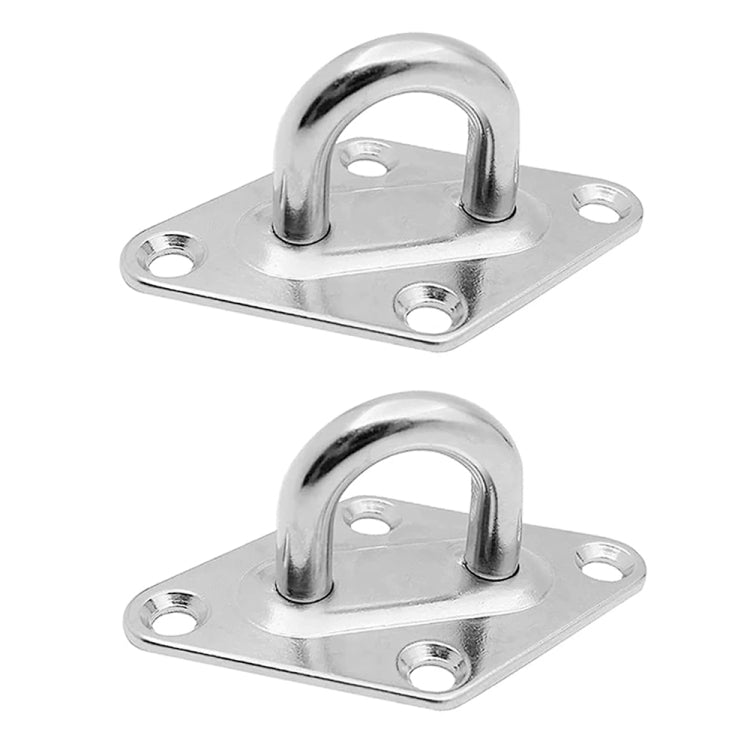 2 PCS 10mm 316 Stainless Steel Ship Diamond Door Hinges Buckle - Marine Accessories & Parts by buy2fix | Online Shopping UK | buy2fix