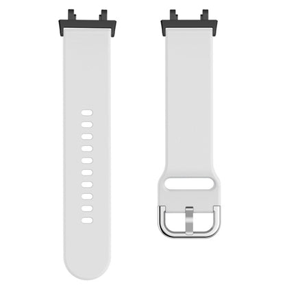 For Amazfit T-Rex 2 Silicone Reverse Buckle Watch Band(White) - Watch Bands by buy2fix | Online Shopping UK | buy2fix