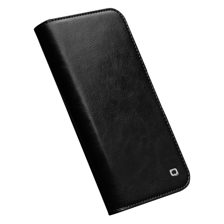 For iPhone 14 Plus QIALINO Horizontal Flip Leather Phone Case (Black) - iPhone 14 Plus Cases by QIALINO | Online Shopping UK | buy2fix
