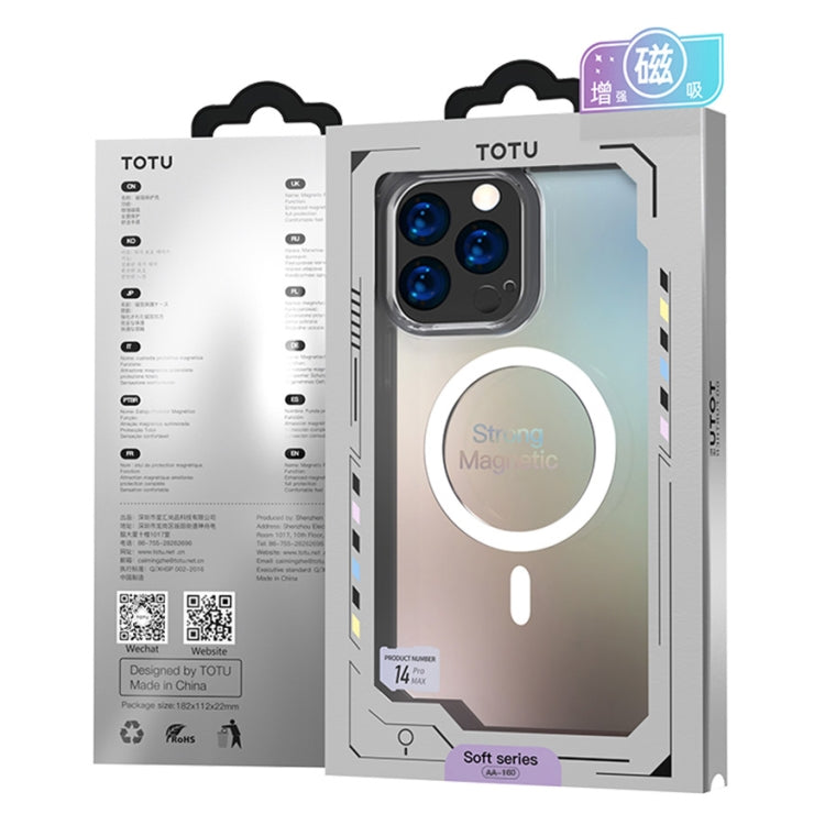 For iPhone 14 Plus TOTUDESIGN AA-160 Crystal Shield Series MagSafe Case (Transparent) - iPhone 14 Plus Cases by TOTUDESIGN | Online Shopping UK | buy2fix