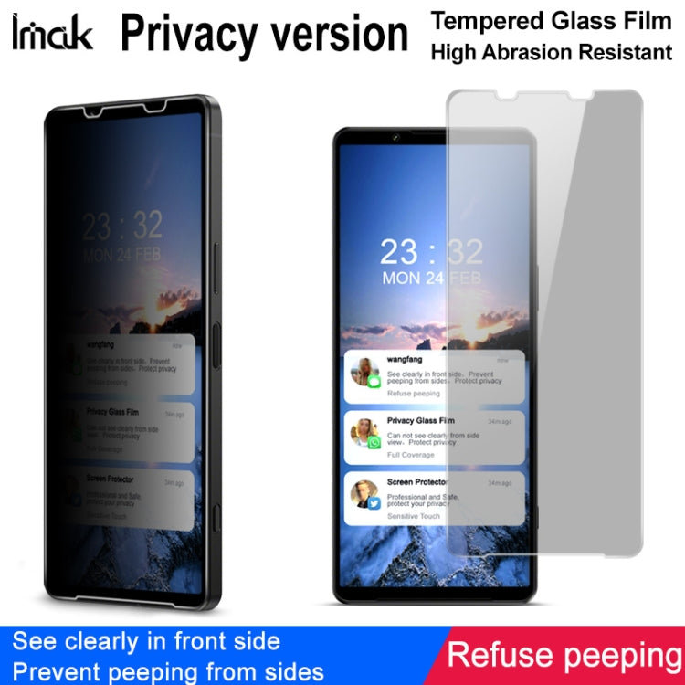 imak HD Anti-spy Tempered Glass Protective Film For Sony Xperia 1 IV / 1 III - Sony Tempered Glass by imak | Online Shopping UK | buy2fix