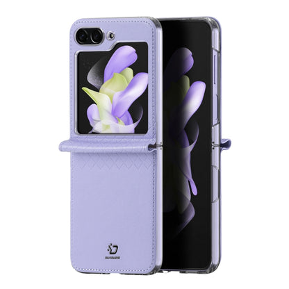 For Samsung Galaxy Z Flip5 5G DUX DUCIS Bril Series PU + TPU Phone Case(Purple) - Galaxy Z Flip5 Cases by DUX DUCIS | Online Shopping UK | buy2fix