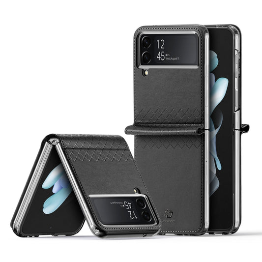 For Samsung Galaxy Z Flip4 DUX DUCIS Bril Series PU + TPU Phone Case(Black) - Galaxy Z Flip4 5G Cases by DUX DUCIS | Online Shopping UK | buy2fix