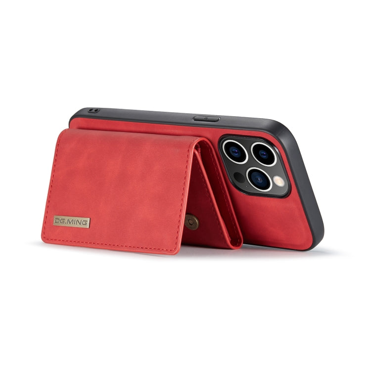 For iPhone 14 Pro Max DG.MING M1 Series 3-Fold Multi Card Wallet Leather Case(Red) - iPhone 14 Pro Max Cases by DG.MING | Online Shopping UK | buy2fix