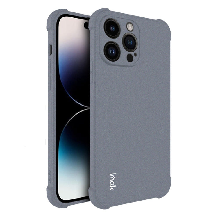 For iPhone 14 Pro imak Shockproof Airbag TPU Phone Case(Matte Grey) - iPhone 14 Pro Cases by imak | Online Shopping UK | buy2fix