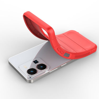 For vivo Y35 4G Global Magic Shield TPU + Flannel Phone Case(Dark Green) - vivo Cases by buy2fix | Online Shopping UK | buy2fix