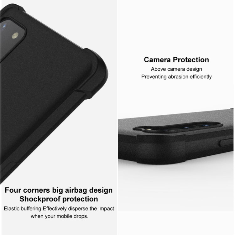 For Huawei Mate 50 Pro imak All-inclusive Shockproof Airbag TPU Case(Matte Black) - Huawei Cases by imak | Online Shopping UK | buy2fix