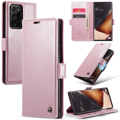 For Samsung Galaxy Note20 Ultra CaseMe 003 Crazy Horse Texture Leather Phone Case(Rose Gold) - Galaxy Phone Cases by CaseMe | Online Shopping UK | buy2fix