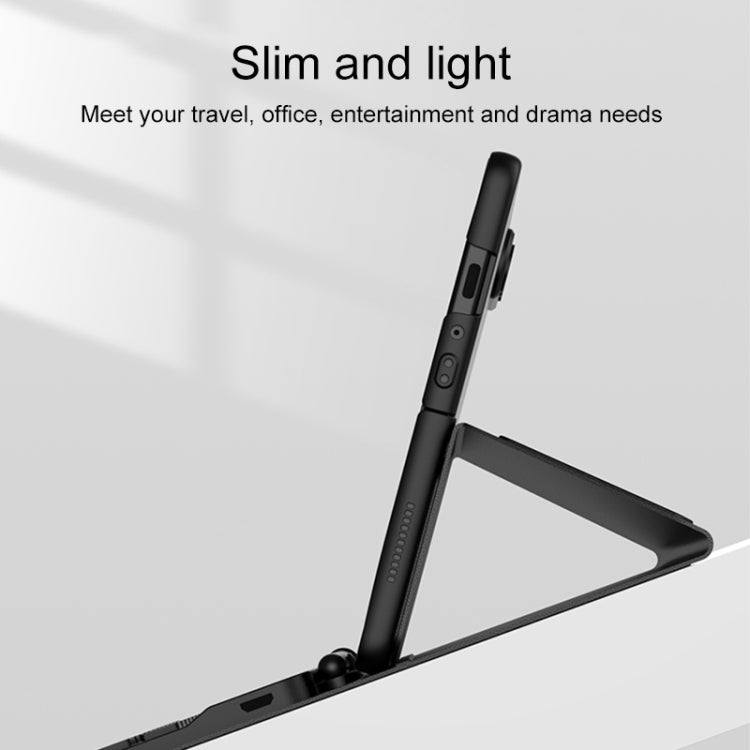 For Samsung Galaxy Z Fold4 5G Magnetic Folding Bluetooth Keyboard Leather Case(Dark Green) - Samsung Keyboard by buy2fix | Online Shopping UK | buy2fix