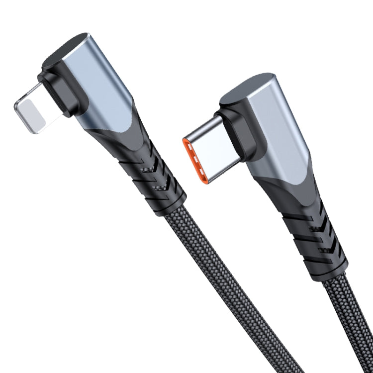 ADC-009 20W USB-C/Type-C to 8 Pin Double Elbow Data Cable, Length:0.4m - 2 in 1 Cable by buy2fix | Online Shopping UK | buy2fix