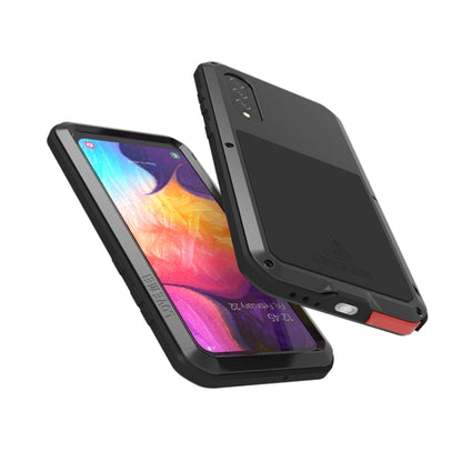 For Galaxy A50 LOVE MEI Metal Shockproof Waterproof Dustproof Protective Case(Black) - Galaxy Phone Cases by LOVE MEI | Online Shopping UK | buy2fix