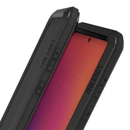 For Galaxy A71 LOVE MEI Metal Shockproof Waterproof Dustproof Protective Case(Black) - Galaxy Phone Cases by LOVE MEI | Online Shopping UK | buy2fix