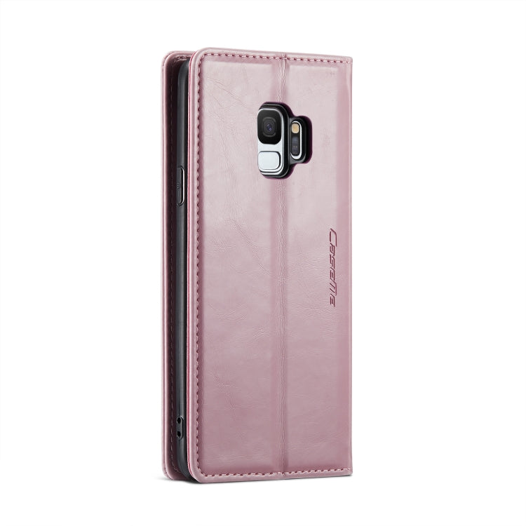 For Samsung Galaxy S9 CaseMe 003 Crazy Horse Texture Leather Phone Case(Rose Gold) - Galaxy Phone Cases by CaseMe | Online Shopping UK | buy2fix