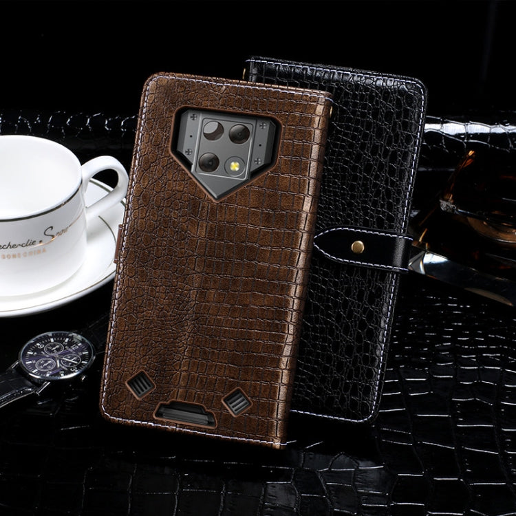 For Blackview BV9800 Pro idewei Crocodile Texture Horizontal Flip Leather Case with Holder & Card Slots & Wallet(Black) - More Brand by idewei | Online Shopping UK | buy2fix