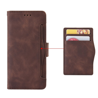 For Blackview BV5200 Skin Feel Calf Texture Card Slots Leather Phone Case(Brown) - More Brand by buy2fix | Online Shopping UK | buy2fix