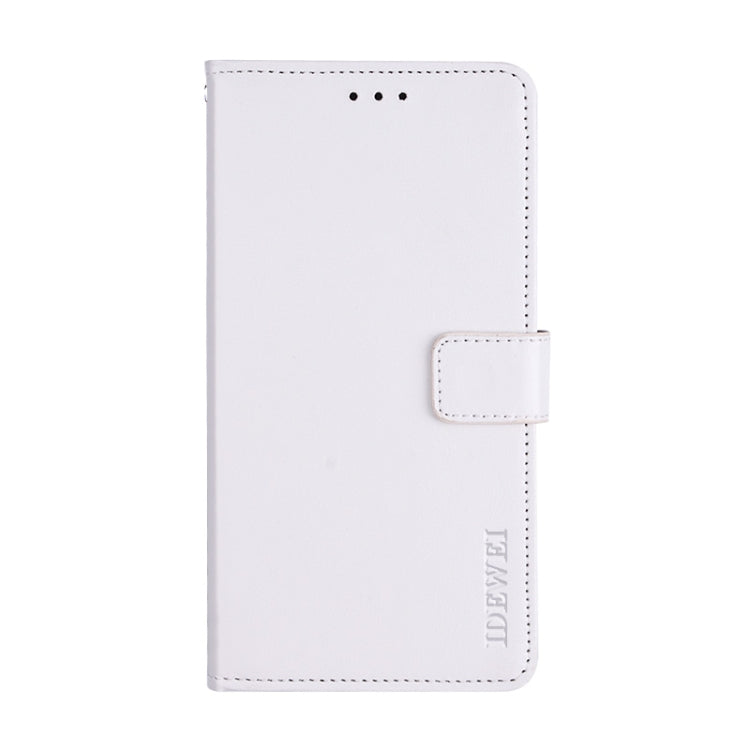 For Blackview BV6100 idewei Crazy Horse Texture Horizontal Flip Leather Case with Holder & Card Slots & Wallet(White) - More Brand by idewei | Online Shopping UK | buy2fix