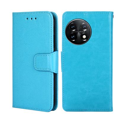 For OnePlus 11 Crystal Texture Leather Phone Case(Sky Blue) - OnePlus Cases by buy2fix | Online Shopping UK | buy2fix