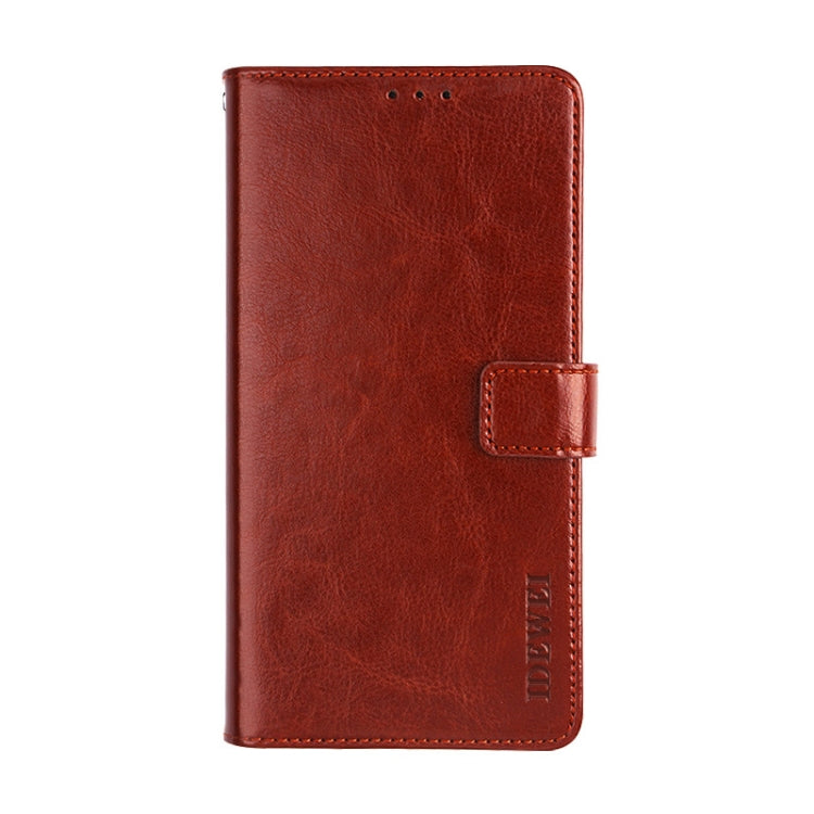 For Doogee X55 idewei  Crazy Horse Texture Horizontal Flip Leather Case with Holder & Card Slots & Wallet(Brown) - More Brand by idewei | Online Shopping UK | buy2fix