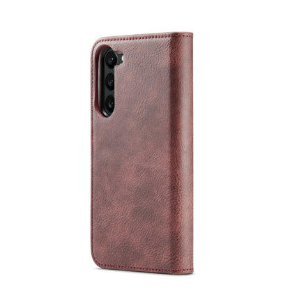 For Samsung Galaxy S23+ 5G DG.MING Crazy Horse Texture Detachable Magnetic Leather Case(Red) - Galaxy S23+ 5G Cases by DG.MING | Online Shopping UK | buy2fix