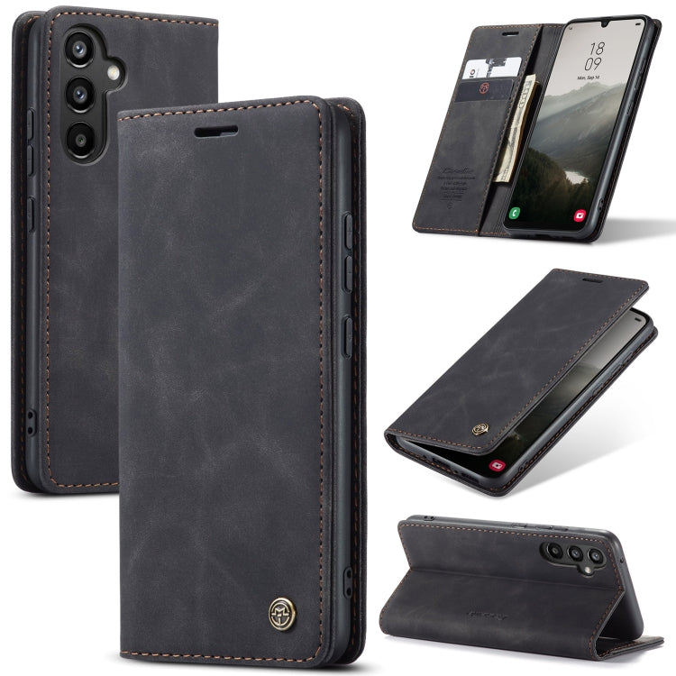 For Samsung Galaxy A34 5G CaseMe 013 Multifunctional Horizontal Flip Leather Phone Case(Black) - Galaxy Phone Cases by CaseMe | Online Shopping UK | buy2fix