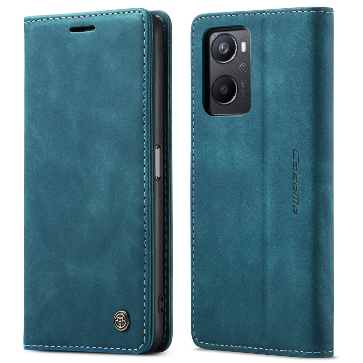 CaseMe 013 Multifunctional Horizontal Flip Leather Phone Case For OPPO A96 4G / A36 4G／A76 4G／K10 4G ／Realme 9i 4G (Blue) - OPPO Cases by CaseMe | Online Shopping UK | buy2fix