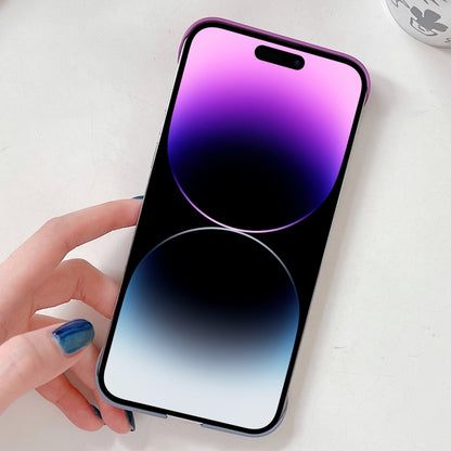 For iPhone XS / X Frameless Skin Feel Gradient Phone Case(Light Purple + Light Blue) - More iPhone Cases by buy2fix | Online Shopping UK | buy2fix