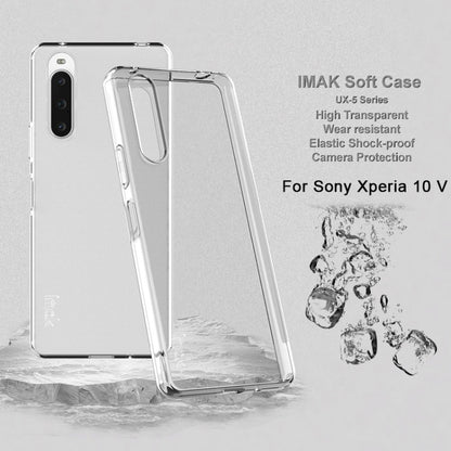 For Sony Xperia 10 V IMAK UX-5 Series TPU Phone Case(Transparent) - Sony Cases by imak | Online Shopping UK | buy2fix