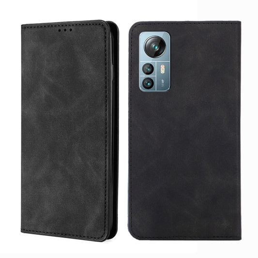 For Blackview A85 Skin Feel Magnetic Horizontal Flip Leather Phone Case(Black) - More Brand by buy2fix | Online Shopping UK | buy2fix