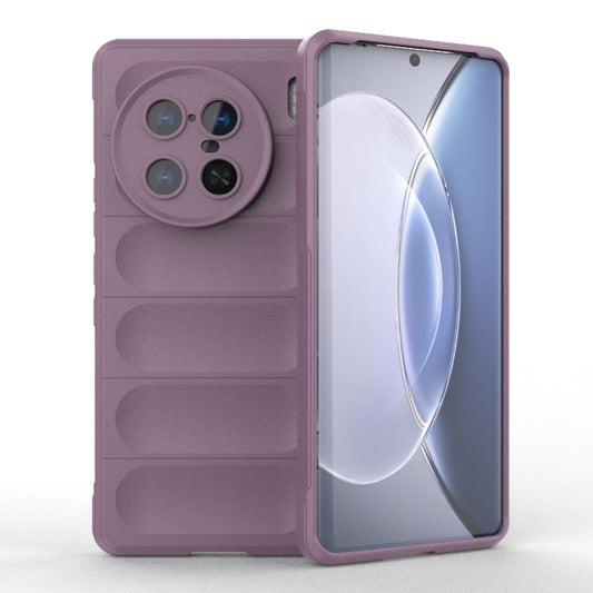 For vivo X90 Pro 5G Magic Shield TPU + Flannel Phone Case(Purple) - vivo Cases by buy2fix | Online Shopping UK | buy2fix