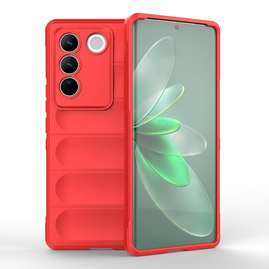 For vivo S16 Pro 5G Magic Shield TPU + Flannel Phone Case(Red) - vivo Cases by buy2fix | Online Shopping UK | buy2fix