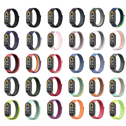 For Xiaomi Mi Band 8 Loop Nylon Watch Band(Black) - Watch Bands by buy2fix | Online Shopping UK | buy2fix