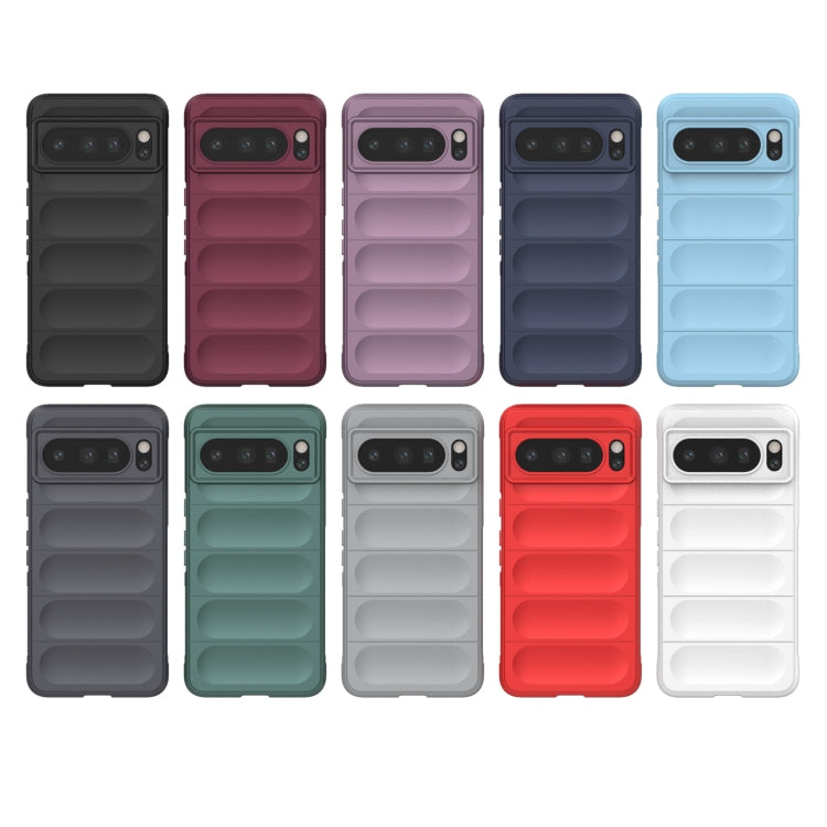 For Google Pixel 8 Pro 5G Magic Shield TPU + Flannel Phone Case(Dark Blue) - Google Cases by buy2fix | Online Shopping UK | buy2fix