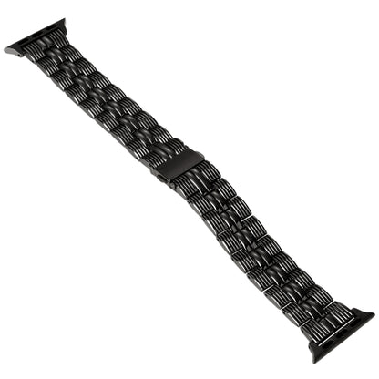 3-Beads Stripe Metal Watch Band For Apple Watch Ultra 49mm(Black) - Watch Bands by buy2fix | Online Shopping UK | buy2fix