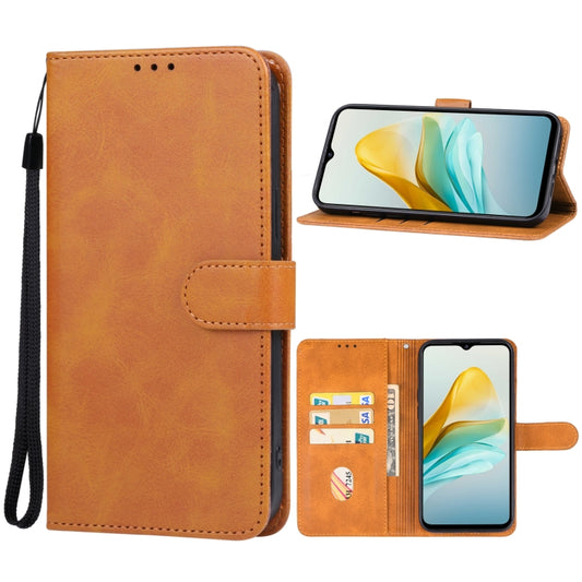 For ZTE Blade A53+ Leather Phone Case(Brown) - ZTE Cases by buy2fix | Online Shopping UK | buy2fix