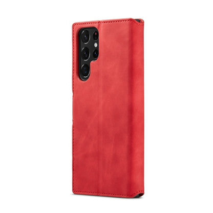 For Samsung Galaxy S23 Ultra 5G DG.MING Retro Oil Edge Flip Leather Phone Case(Red) - Galaxy S23 Ultra 5G Cases by DG.MING | Online Shopping UK | buy2fix