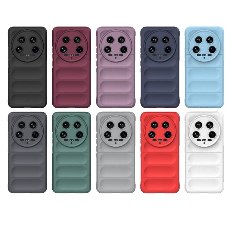 For Xiaomi 14 Ultra Magic Shield TPU + Flannel Phone Case(Grey) - 14 Ultra Cases by buy2fix | Online Shopping UK | buy2fix