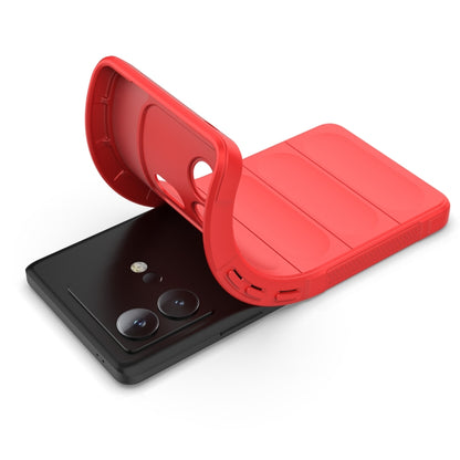 For vivo iQOO Neo8 Magic Shield TPU + Flannel Phone Case(Dark Grey) - vivo Cases by buy2fix | Online Shopping UK | buy2fix