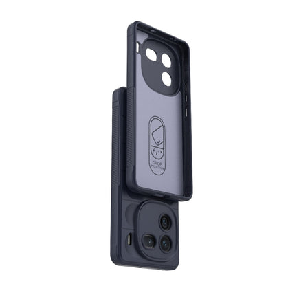 For vivo iQOO 12 5G Magic Shield TPU + Flannel Phone Case(Grey) - iQOO 12 Cases by buy2fix | Online Shopping UK | buy2fix